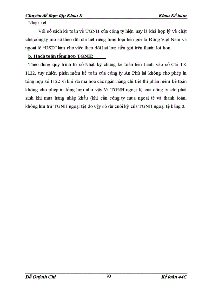 image for page Hạch toán vốn bằng tiền tại công ty Cổ phần SX&TM Hoá chất An Phú