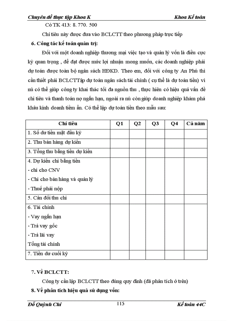 image for page Hạch toán vốn bằng tiền tại công ty Cổ phần SX&TM Hoá chất An Phú