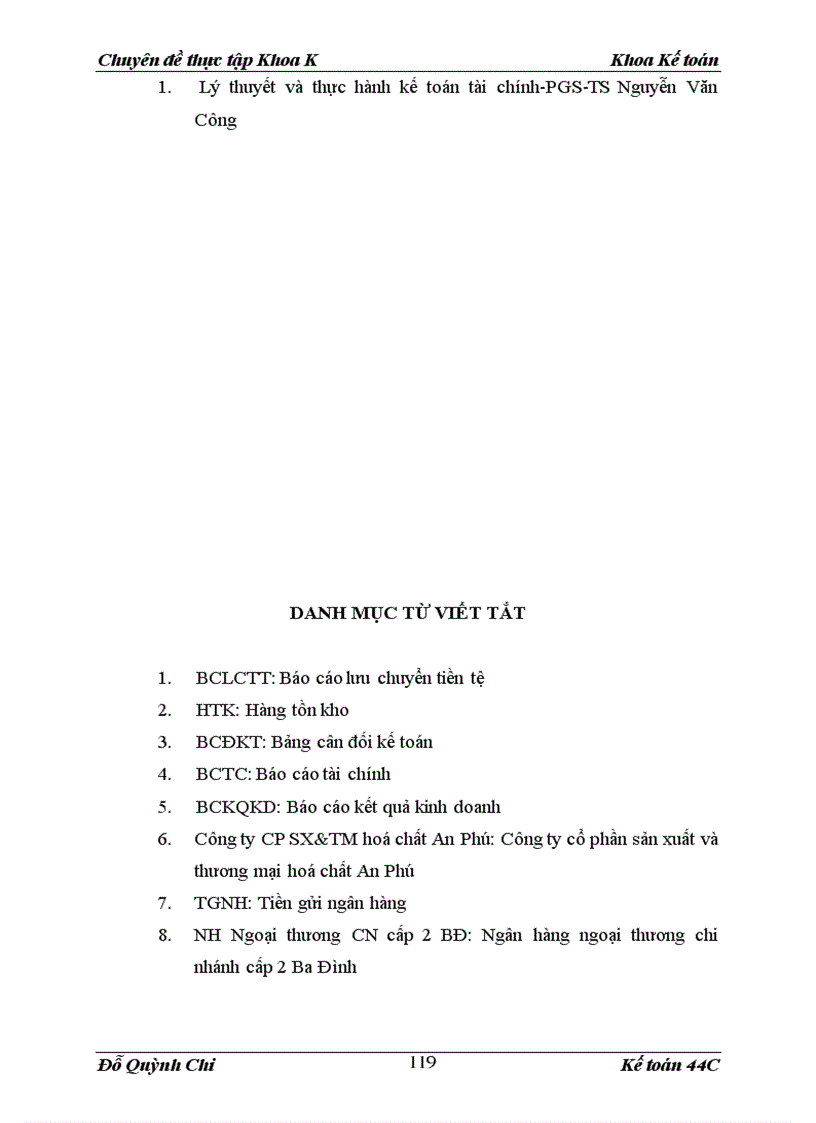 image for page Hạch toán vốn bằng tiền tại công ty Cổ phần SX&TM Hoá chất An Phú