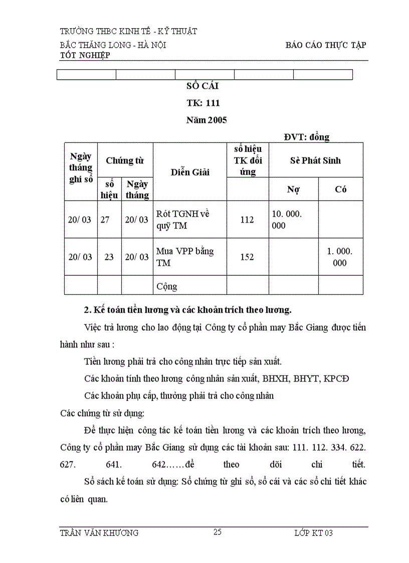 image for page Báo cáo thực tập tại Công ty cổ phần may Bắc Giang