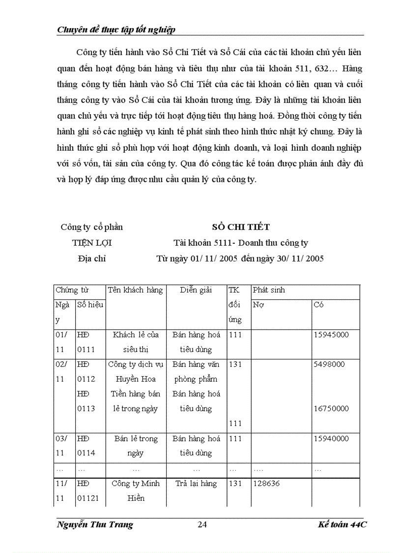 image for page Hạch toán tiêu thụ hàng hoá và xác định kết quả kinh doanh tại công ty cổ phần Tiện Lợi