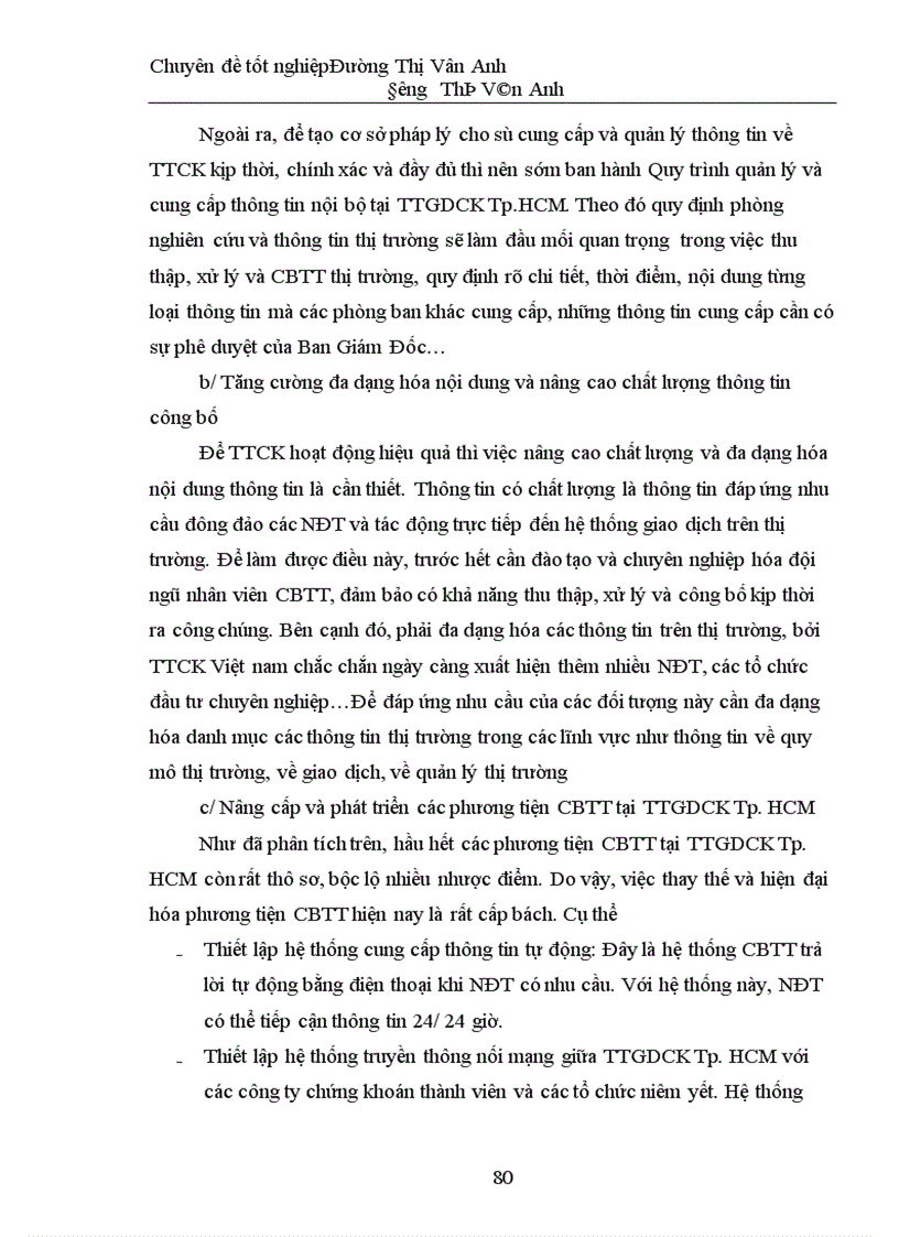 image for page Tăng cường và hoàn thiện hệ thống công bố thông tin trên TTCK tập trung ở Việt nam