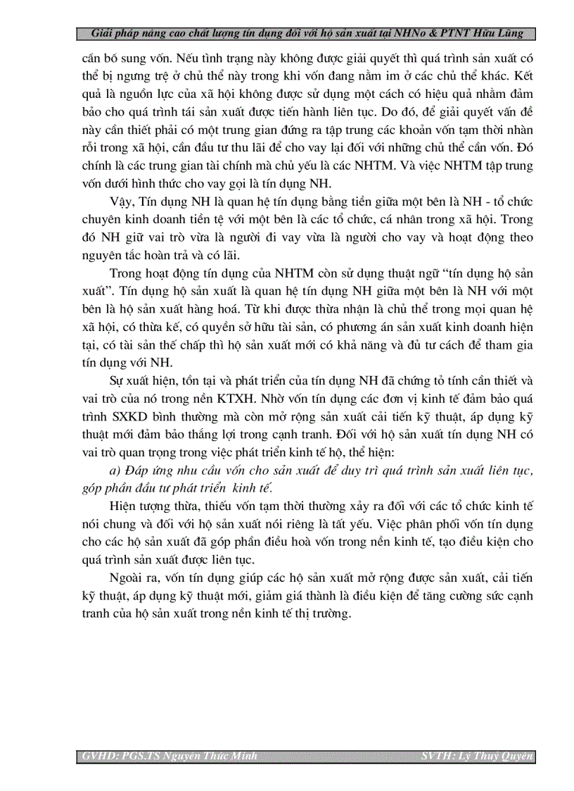 image for page Một số giải pháp nâng cao chất lượng tín dụng đối với hộ sản xuất tại Chi nhánh NHNo & PTNT huyện Hữu Lũng - Tỉnh Lạng Sơn