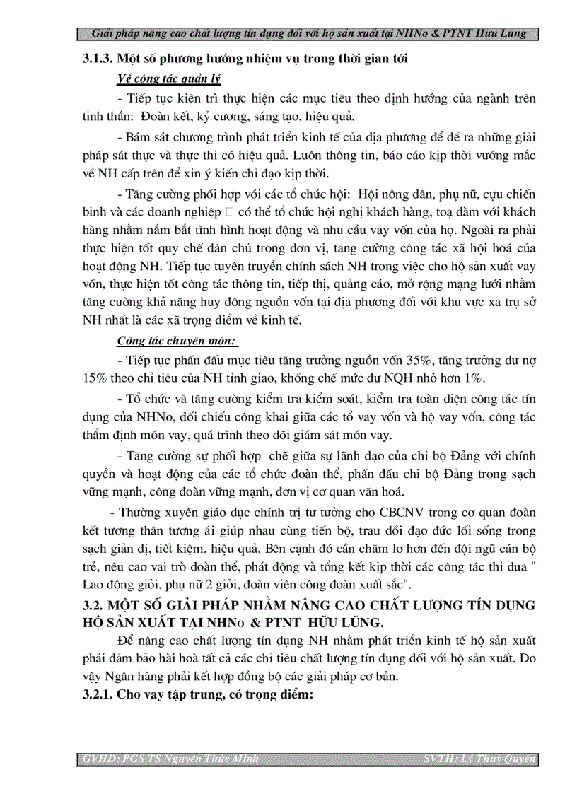 image for page Một số giải pháp nâng cao chất lượng tín dụng đối với hộ sản xuất tại Chi nhánh NHNo & PTNT huyện Hữu Lũng - Tỉnh Lạng Sơn