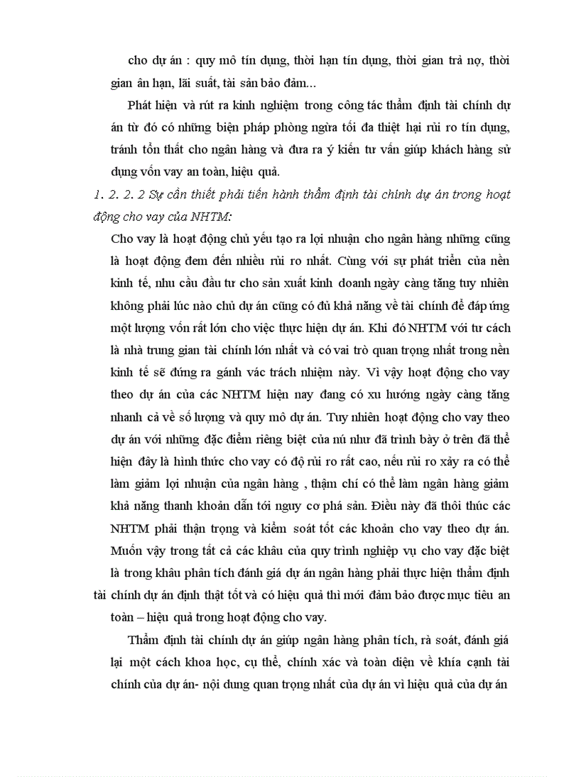 image for page Nâng cao chất lượng thẩm định tài chính dự án tại ngân hàng công thương chi nhánh Ba Đình