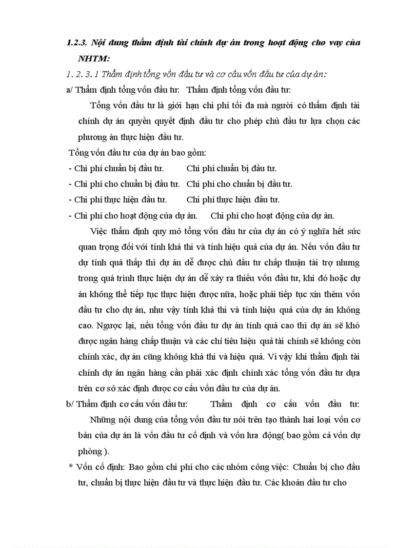 image for page Nâng cao chất lượng thẩm định tài chính dự án tại ngân hàng công thương chi nhánh Ba Đình