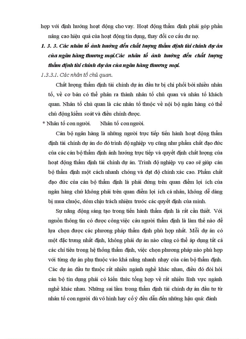 image for page Nâng cao chất lượng thẩm định tài chính dự án tại ngân hàng công thương chi nhánh Ba Đình