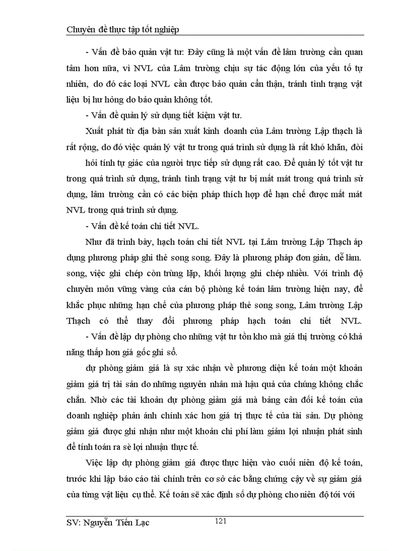 image for page Hoàn thiện công tác kế toán Nguyên vật liệu ở Lâm trường Lập Thạch