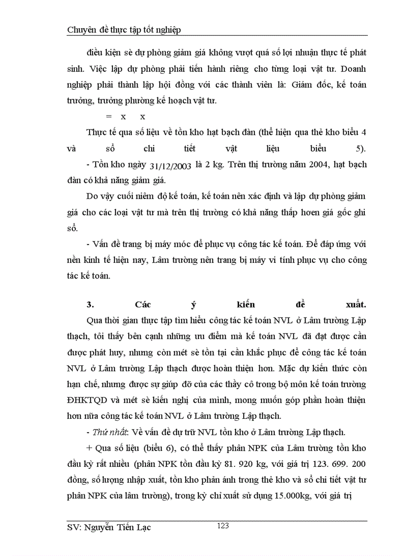 image for page Hoàn thiện công tác kế toán Nguyên vật liệu ở Lâm trường Lập Thạch