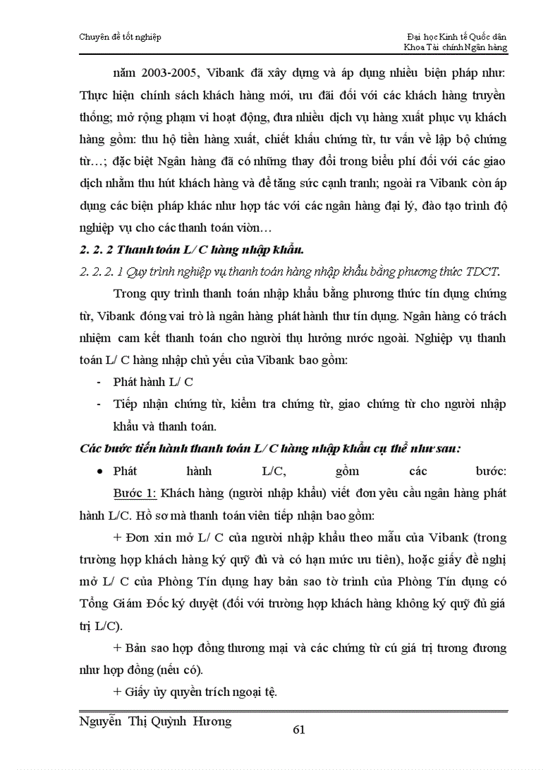 image for page Giải pháp phát triển thanh toán tín dụng chứng từ tại Ngân hàng TMCP Quốc tế Việt Nam (Vibank)
