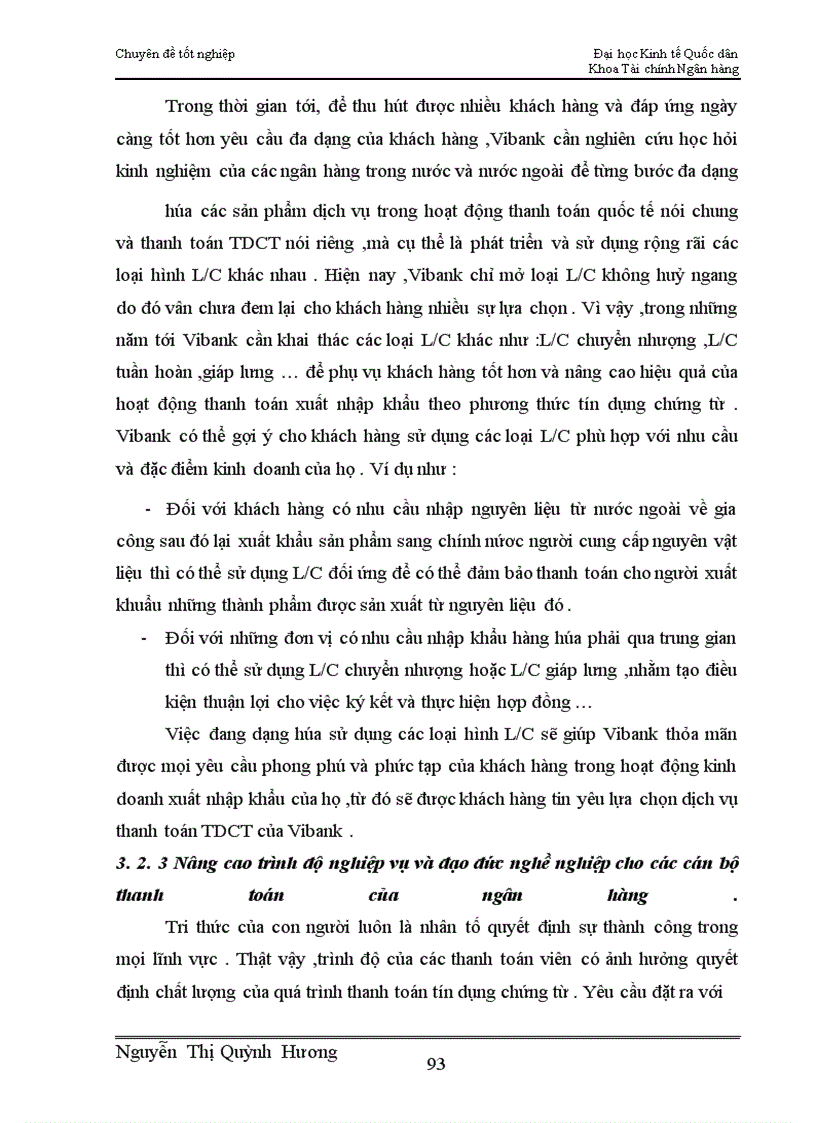 image for page Giải pháp phát triển thanh toán tín dụng chứng từ tại Ngân hàng TMCP Quốc tế Việt Nam (Vibank)