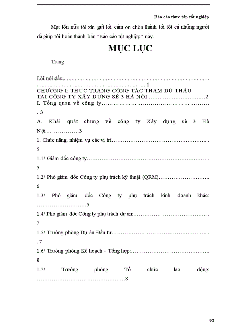 image for page Báo cáo tổng hợp thực tập tốt nghiệp tại công ty Xây dựng số 3