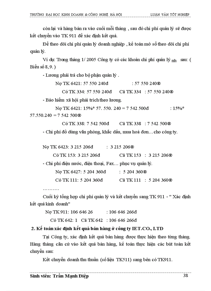 image for page Tổ chức kế toán bán hàng và xác định kết quả kinh doanh tại công ty tnhh hỗ trợ đầu tư hợp tác kinh tế và chuyển giao công nghệ ( IET co., ltd )