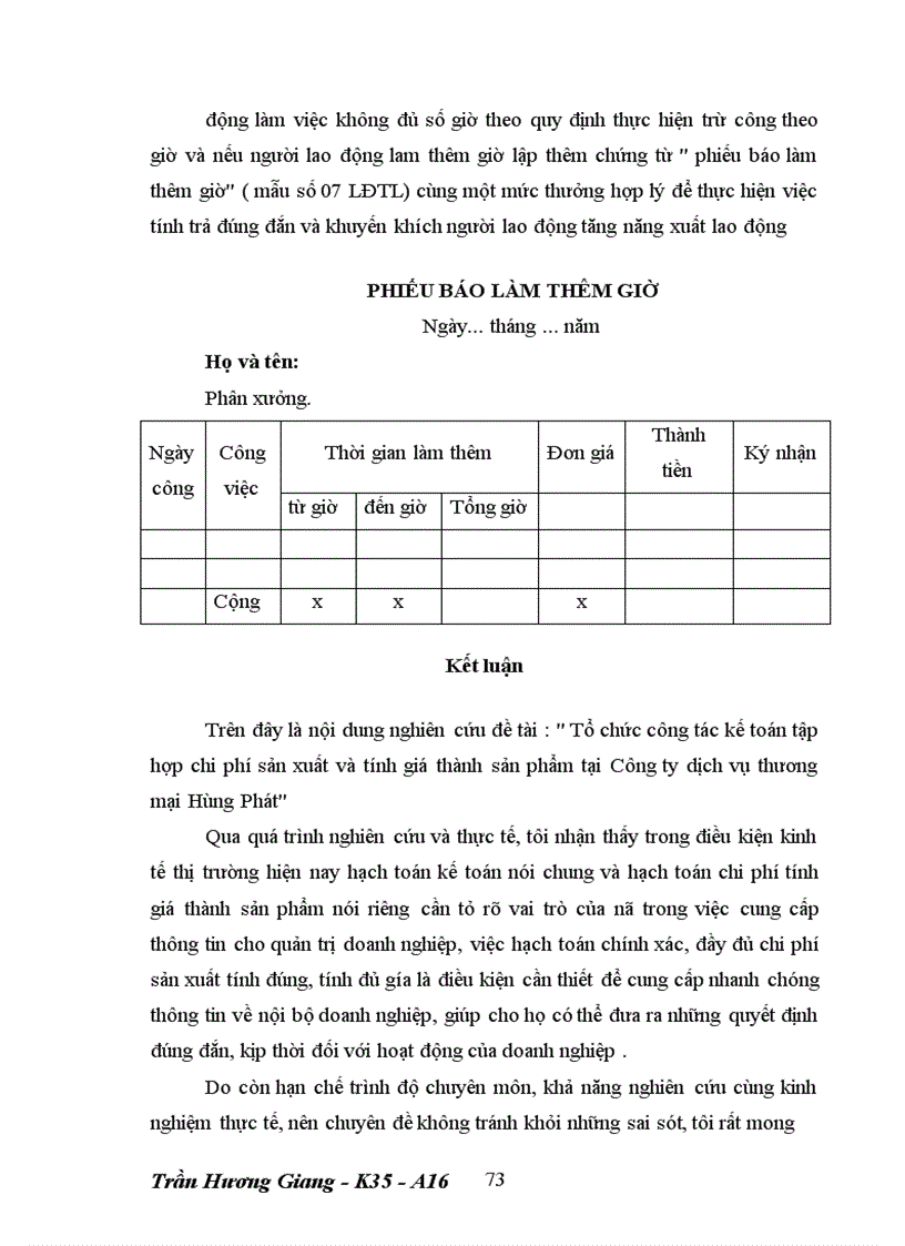 image for page Tổ chức công tác kế toán tập hợp chi phí sản xuất và tính giá thành sản phẩm tại Công ty dịch vụ thương mại Hùng Phát