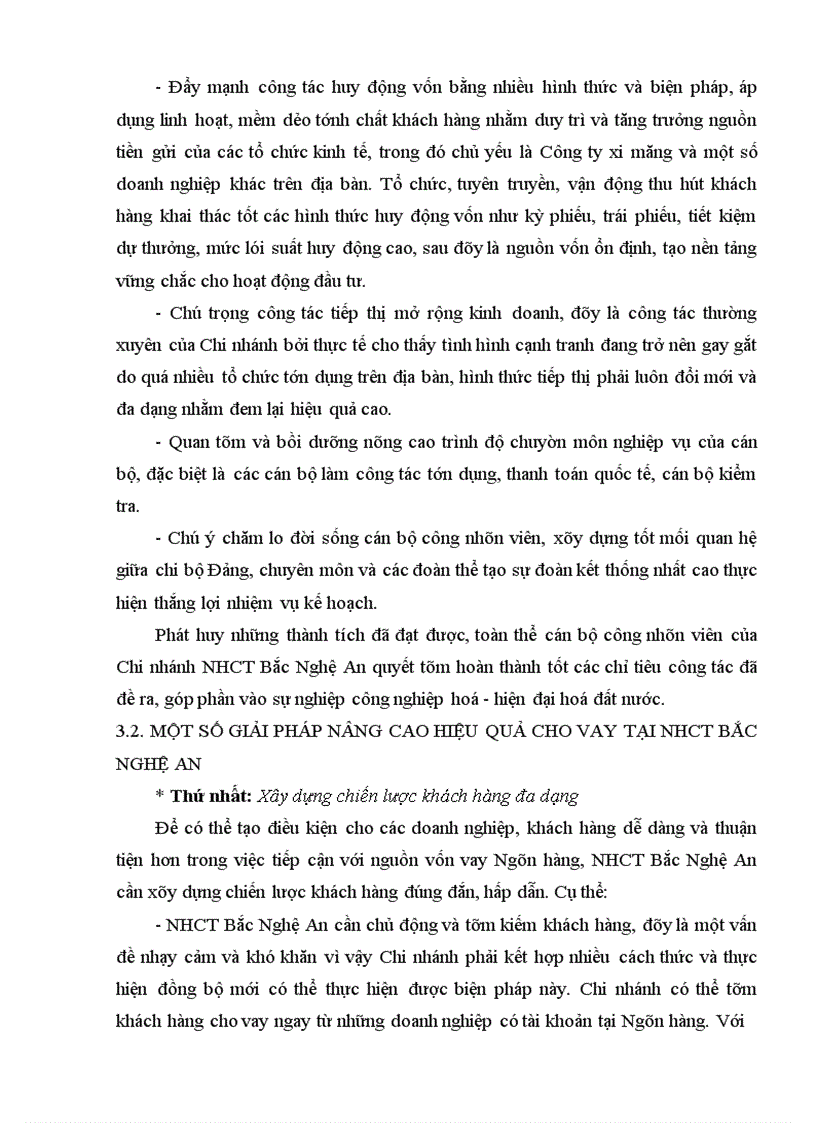 image for page Các giải pháp nâng cao hiệu quả cho vay tại Ngân hàng Công thương Bắc Nghệ An