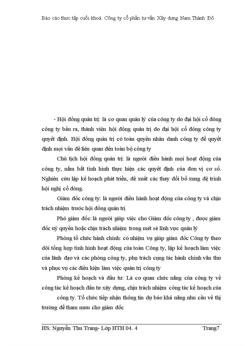 image for page Báo cáo thực tập cuối khoá: Công ty cổ phần tư vấn Xây dựng Nam Thành Đô