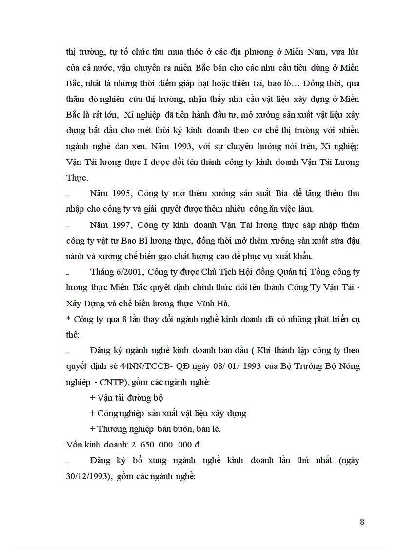 image for page Hạch toán tiền lương và các khoản trích theo lương tại công ty Vận tải xây dựng và chế biến lương thực Vĩnh Hà