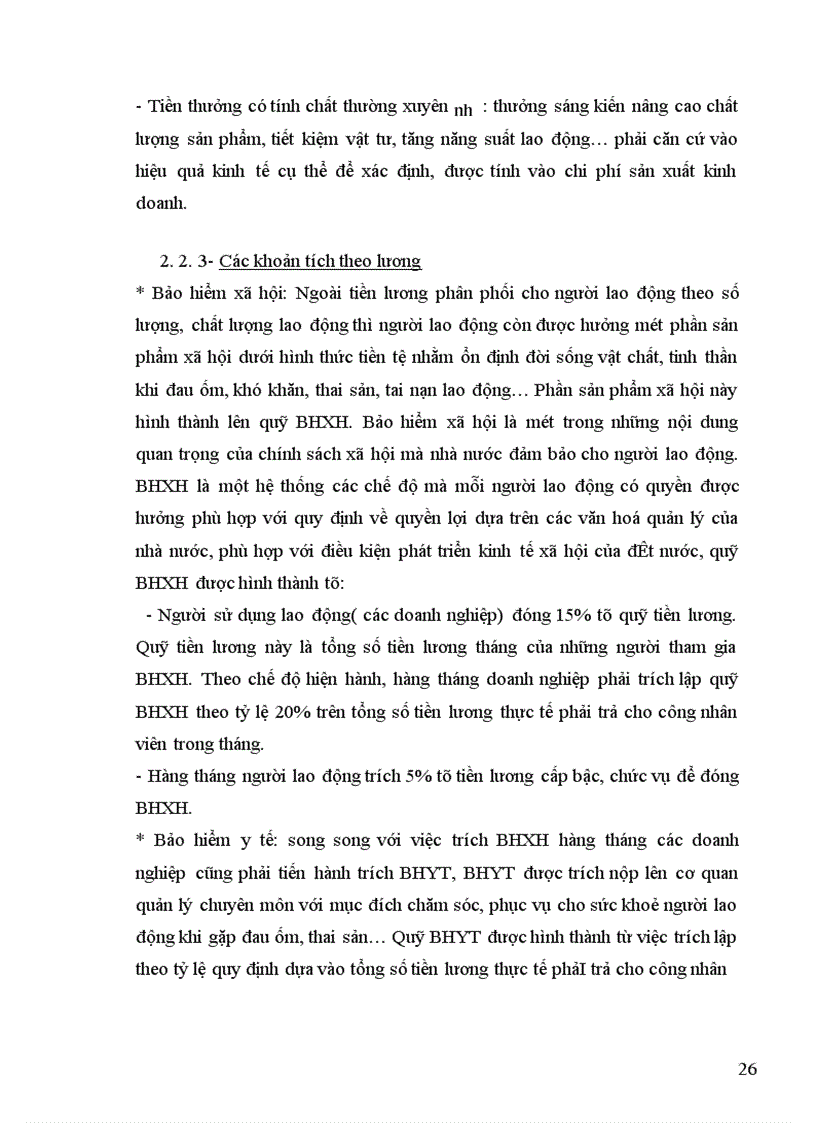 image for page Hạch toán tiền lương và các khoản trích theo lương tại công ty Vận tải xây dựng và chế biến lương thực Vĩnh Hà