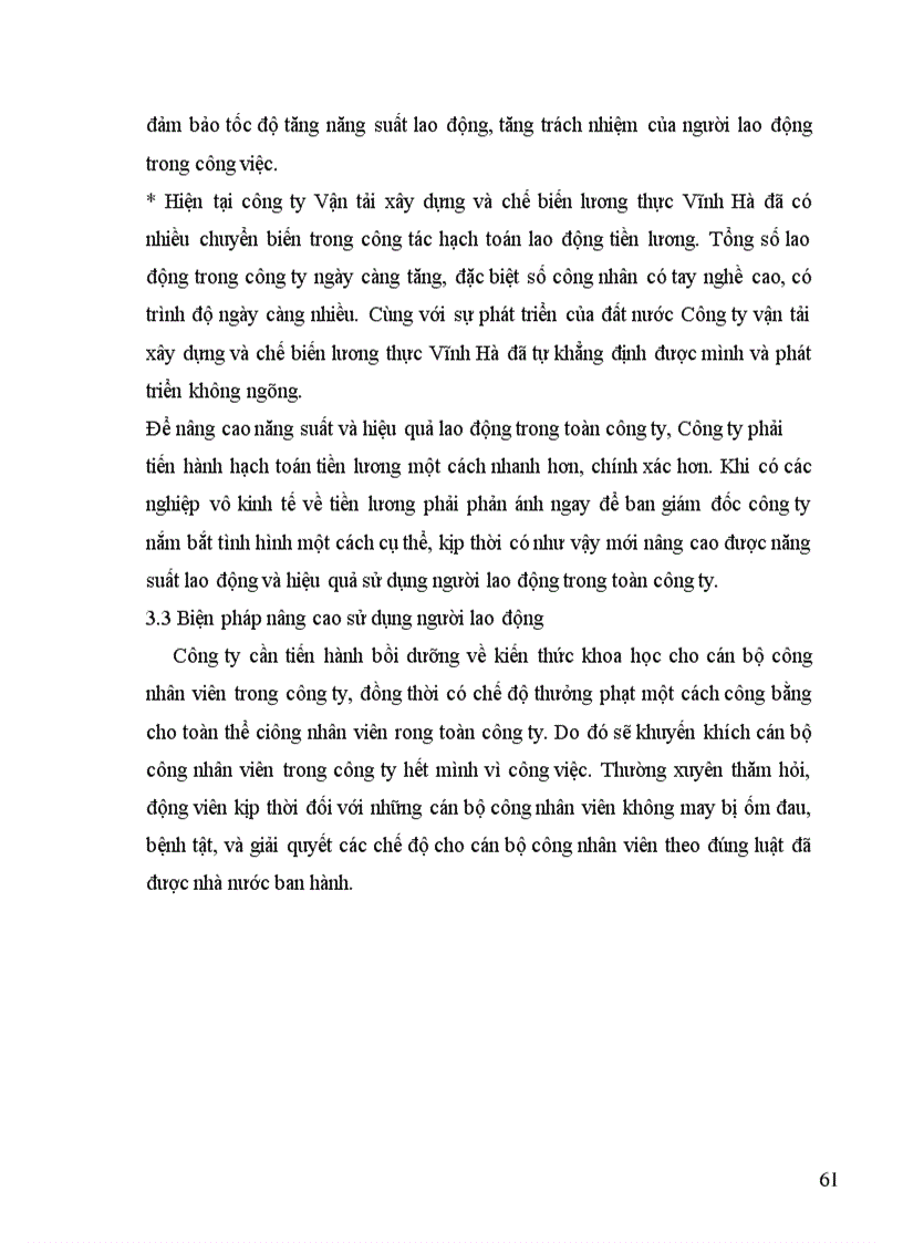 image for page Hạch toán tiền lương và các khoản trích theo lương tại công ty Vận tải xây dựng và chế biến lương thực Vĩnh Hà