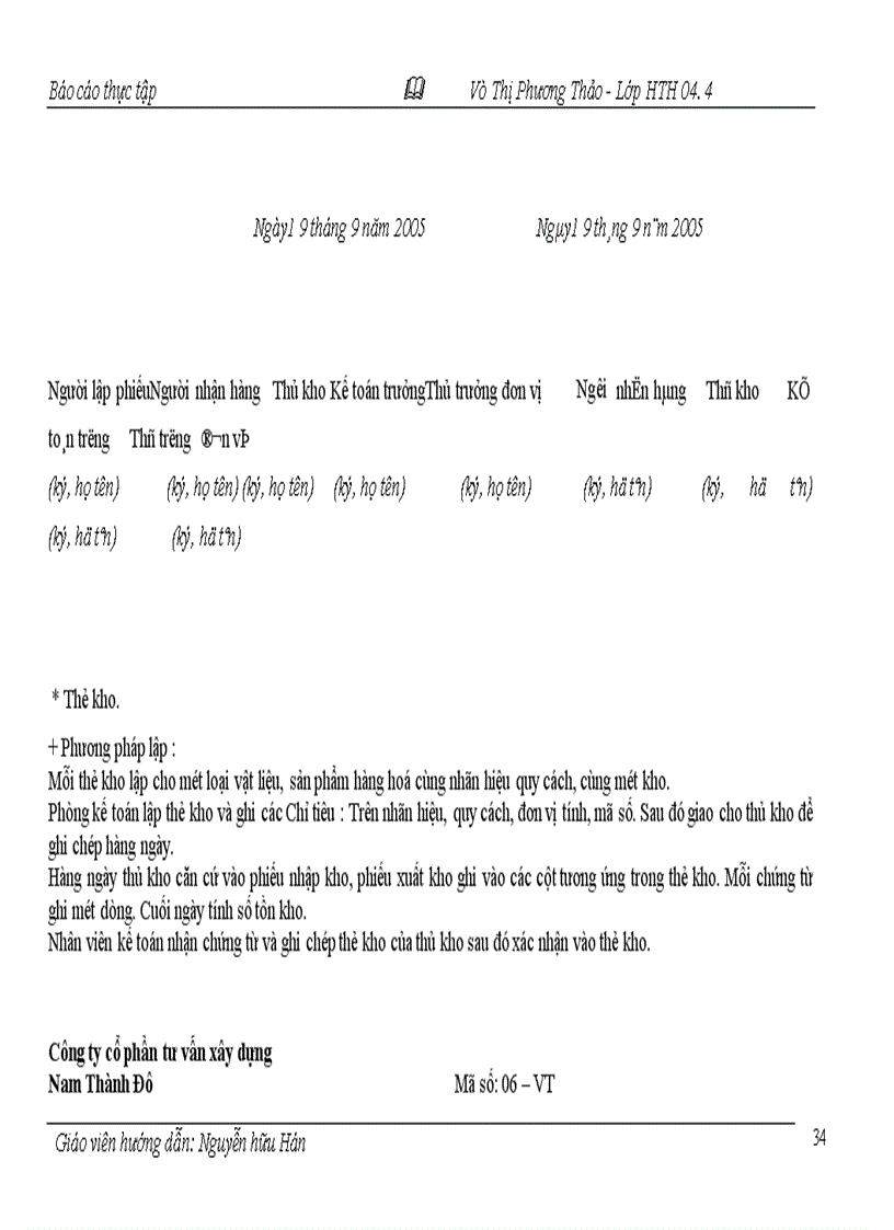 image for page Báo cáo thực tập tại công ty CP Tư vấn xây dựng Nam Thành Đô