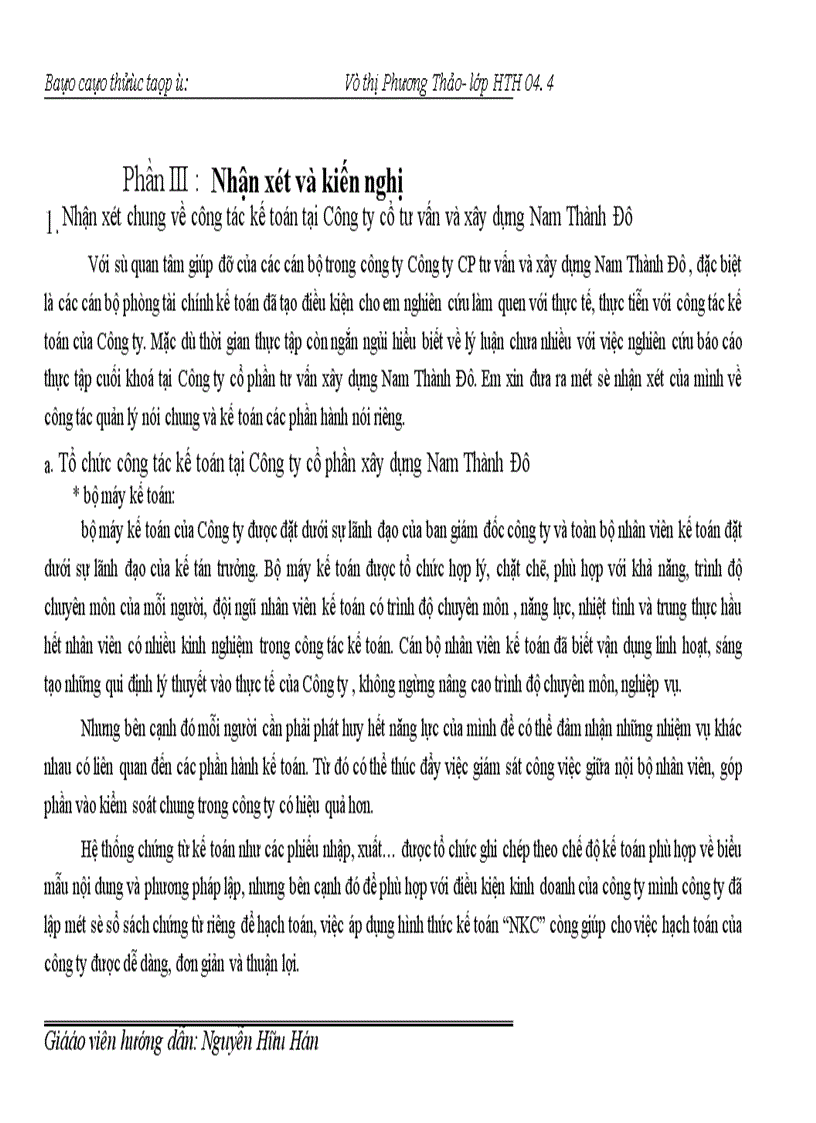 image for page Báo cáo thực tập tại công ty CP Tư vấn xây dựng Nam Thành Đô