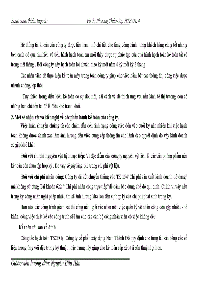 image for page Báo cáo thực tập tại công ty CP Tư vấn xây dựng Nam Thành Đô