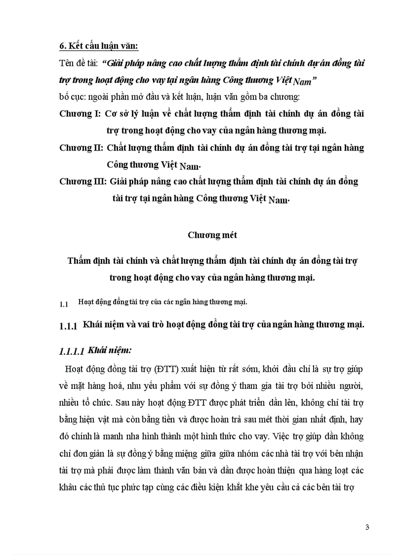 image for page Giải pháp nâng cao chất lượng thẩm định tài chính dự án đồng tài trợ trong hoạt động cho vay tại ngân hàng Công thương Việt Nam