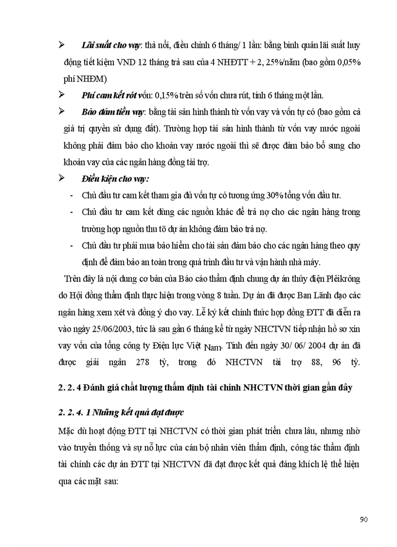 image for page Giải pháp nâng cao chất lượng thẩm định tài chính dự án đồng tài trợ trong hoạt động cho vay tại ngân hàng Công thương Việt Nam