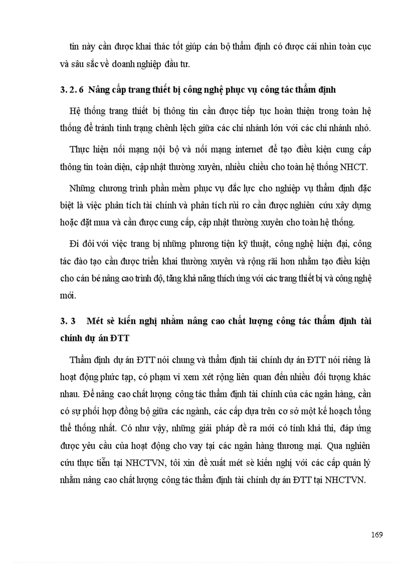 image for page Giải pháp nâng cao chất lượng thẩm định tài chính dự án đồng tài trợ trong hoạt động cho vay tại ngân hàng Công thương Việt Nam
