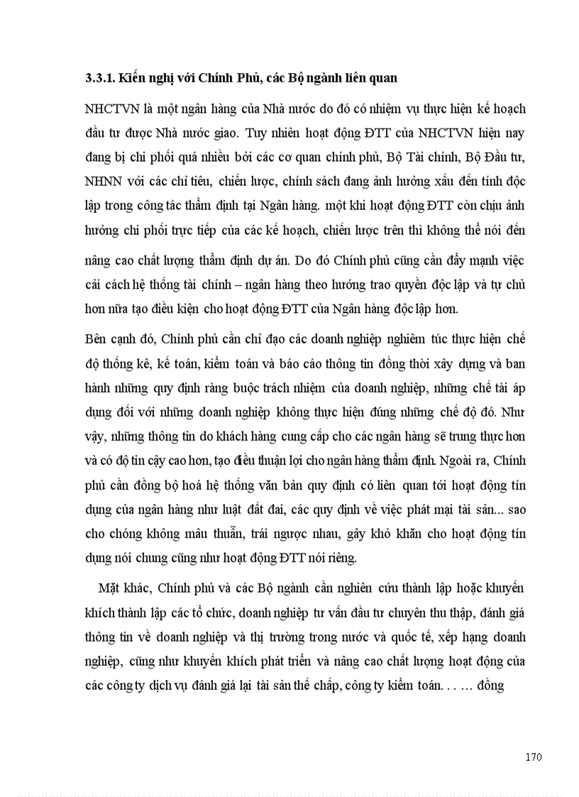 image for page Giải pháp nâng cao chất lượng thẩm định tài chính dự án đồng tài trợ trong hoạt động cho vay tại ngân hàng Công thương Việt Nam
