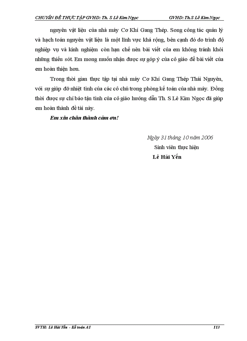 image for page Hoàn thiện kế toán nguyên vật liệu ở Nhà máy Cơ Khí Gang Thép Thái Nguyên