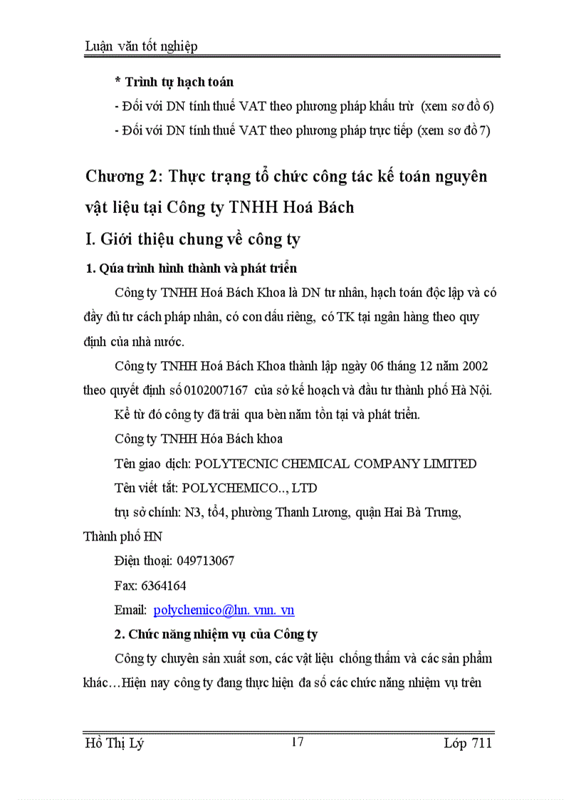 image for page Tổ chức công tác kế toán nguyên vật liệu tại công ty TNHH Hoá Bách Khoa