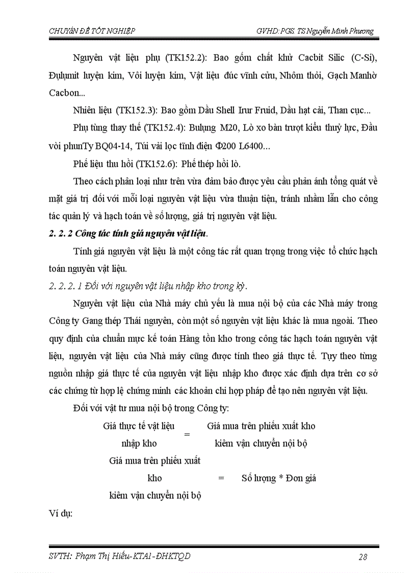 image for page Hoàn thiện kế toán nguyên vật liệu ở Nhà máy Luyện thép Lưu Xá