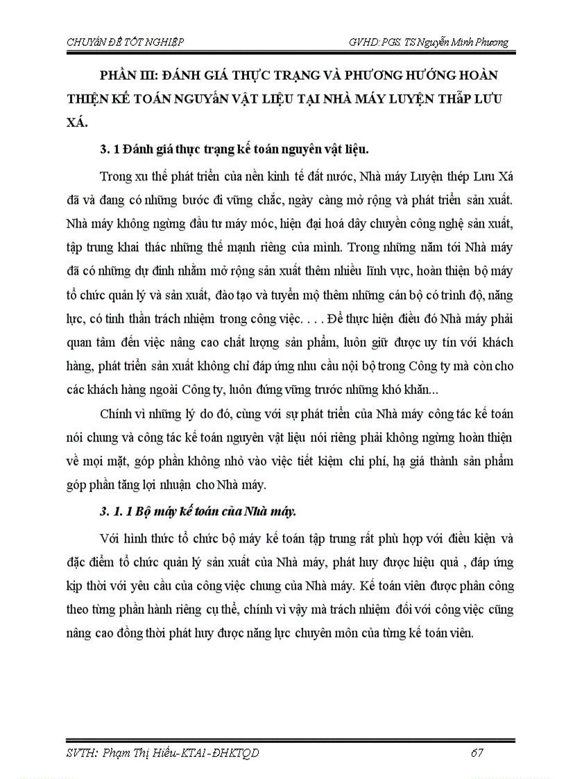 image for page Hoàn thiện kế toán nguyên vật liệu ở Nhà máy Luyện thép Lưu Xá