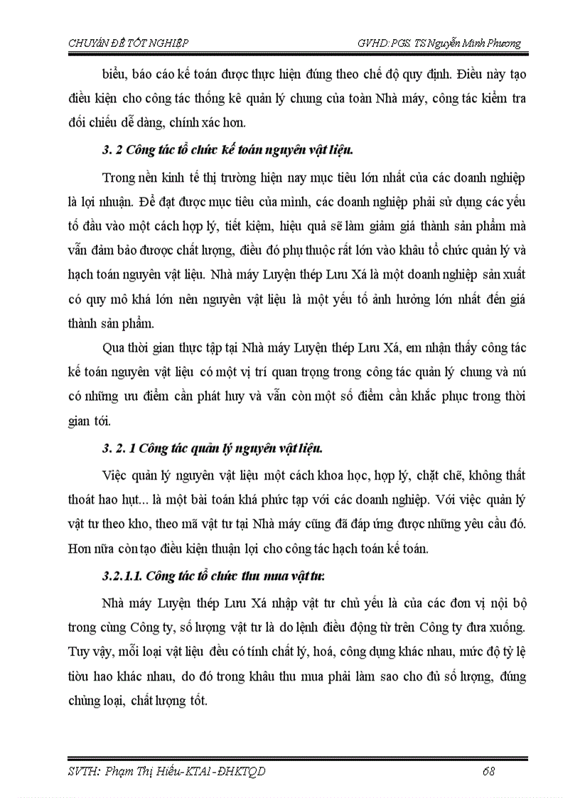 image for page Hoàn thiện kế toán nguyên vật liệu ở Nhà máy Luyện thép Lưu Xá