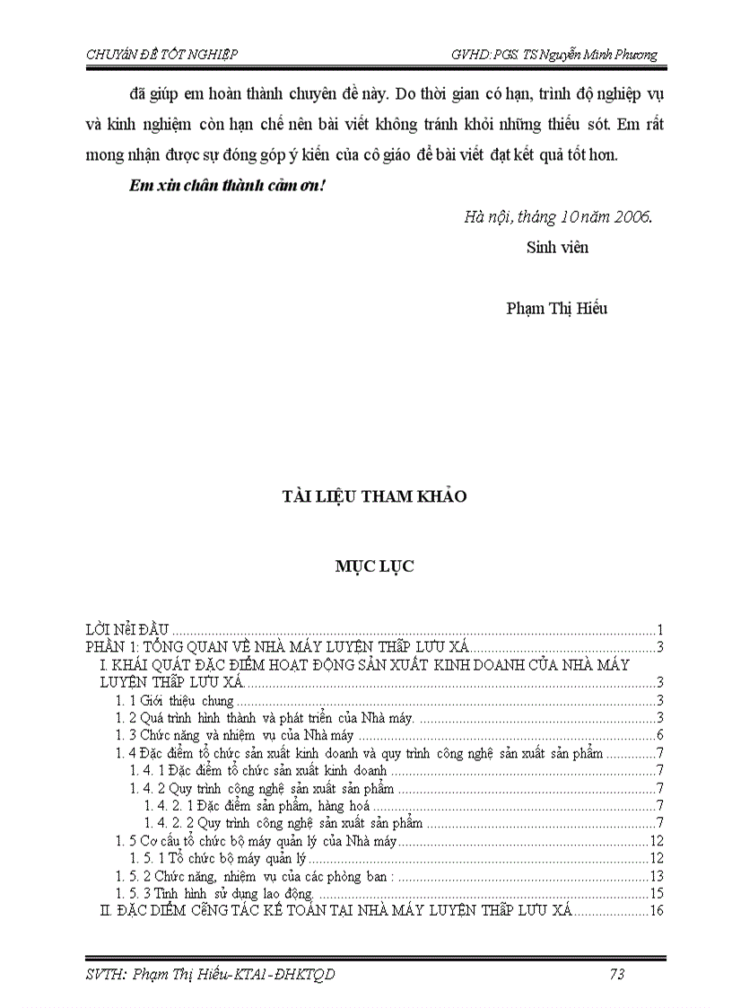 image for page Hoàn thiện kế toán nguyên vật liệu ở Nhà máy Luyện thép Lưu Xá