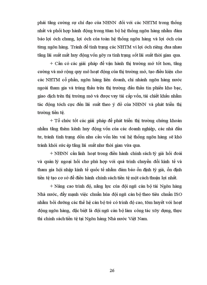 image for page Chính sách tiền tệ trong nền kinh tế mở