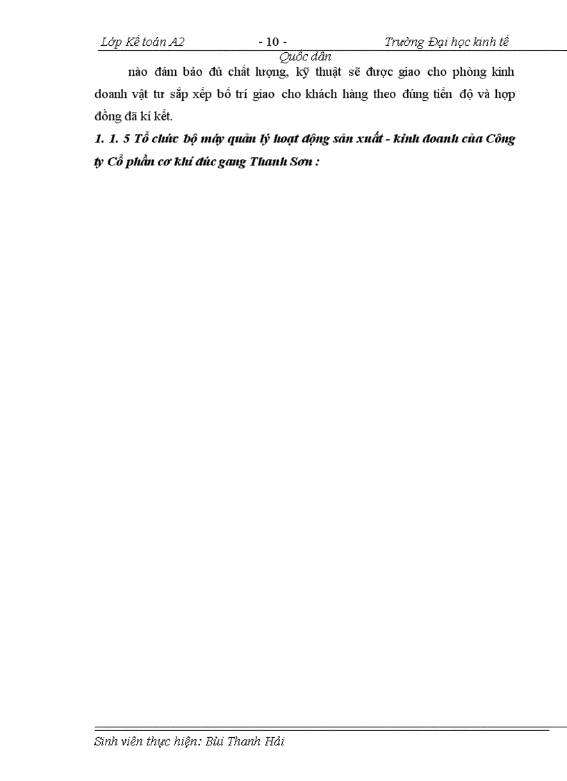 image for page Tổ chức công tác kế toán tập hợp chi phí sản xuất và tính giá thành sản phẩm ở Công ty Cổ phần cơ khí đúc gang Thanh Sơn