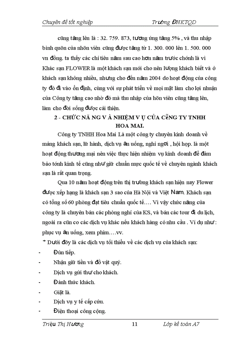image for page ĐÁNH GIÁ VÀ GIẢI PHÁP NHẰM THỰC HIỆN KẾ TOÁN TIÊU THỤ VÀ XÁC ĐỊNH KẾT QUẢ TẠI Công ty TNHH Hoa Mai
