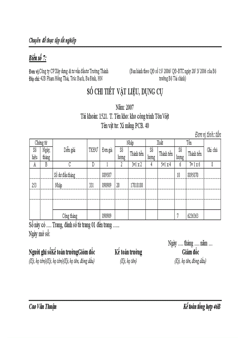 image for page Hoàn thiện kế toán nguyên liệu - vật liệu tại Công ty Cổ phần Xây dựng và Tư vấn đầu tư Trường Thành
