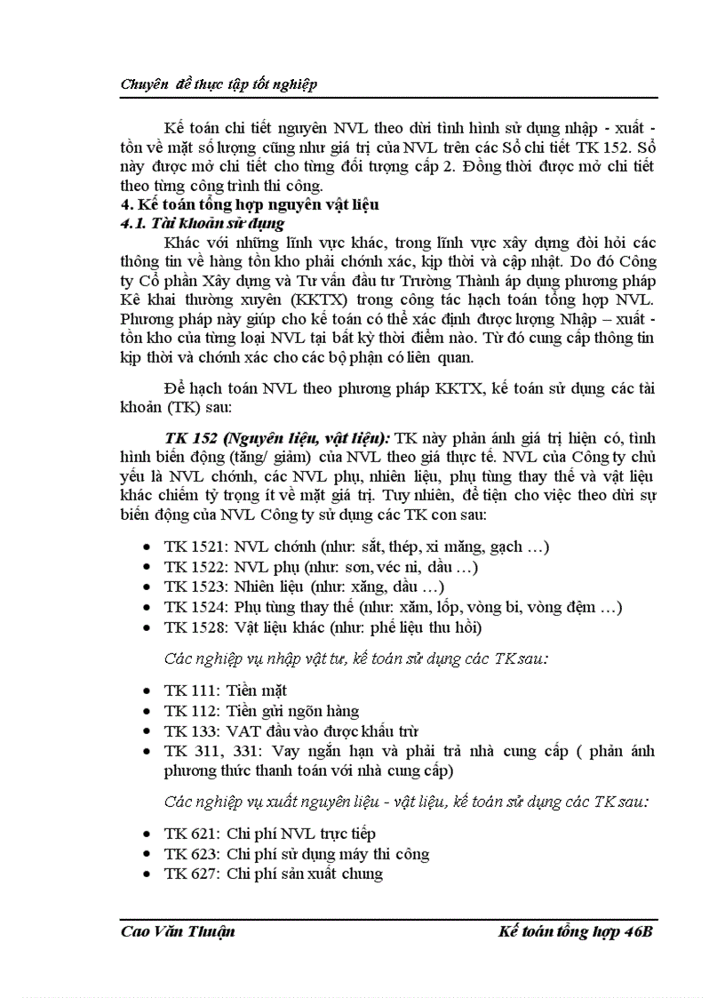 image for page Hoàn thiện kế toán nguyên liệu - vật liệu tại Công ty Cổ phần Xây dựng và Tư vấn đầu tư Trường Thành