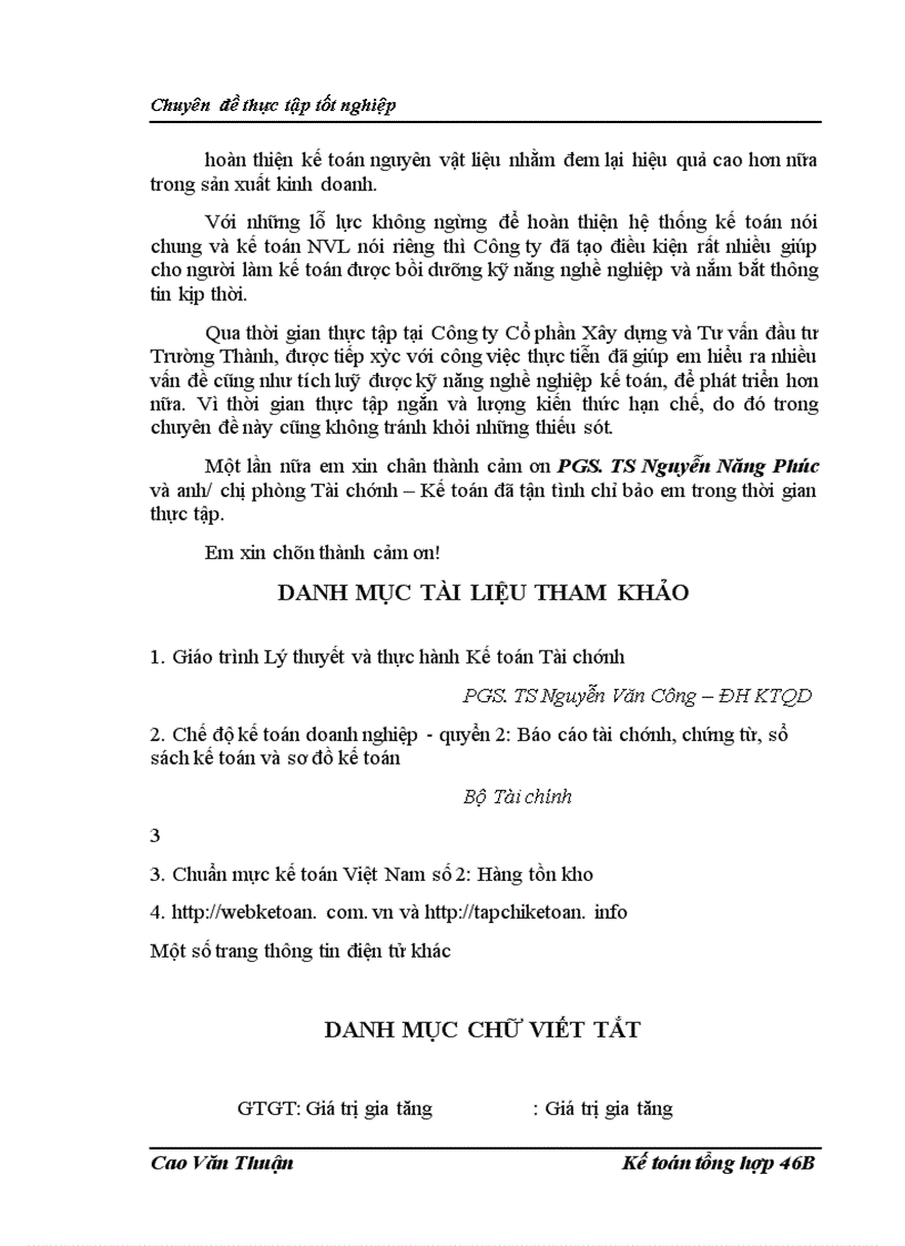 image for page Hoàn thiện kế toán nguyên liệu - vật liệu tại Công ty Cổ phần Xây dựng và Tư vấn đầu tư Trường Thành