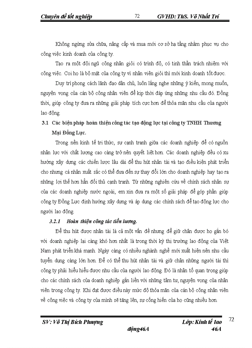 image for page Hoàn thiện công tác tạo động lực cho người lao động tại công ty TNHH Thương Mại Đồng Lực