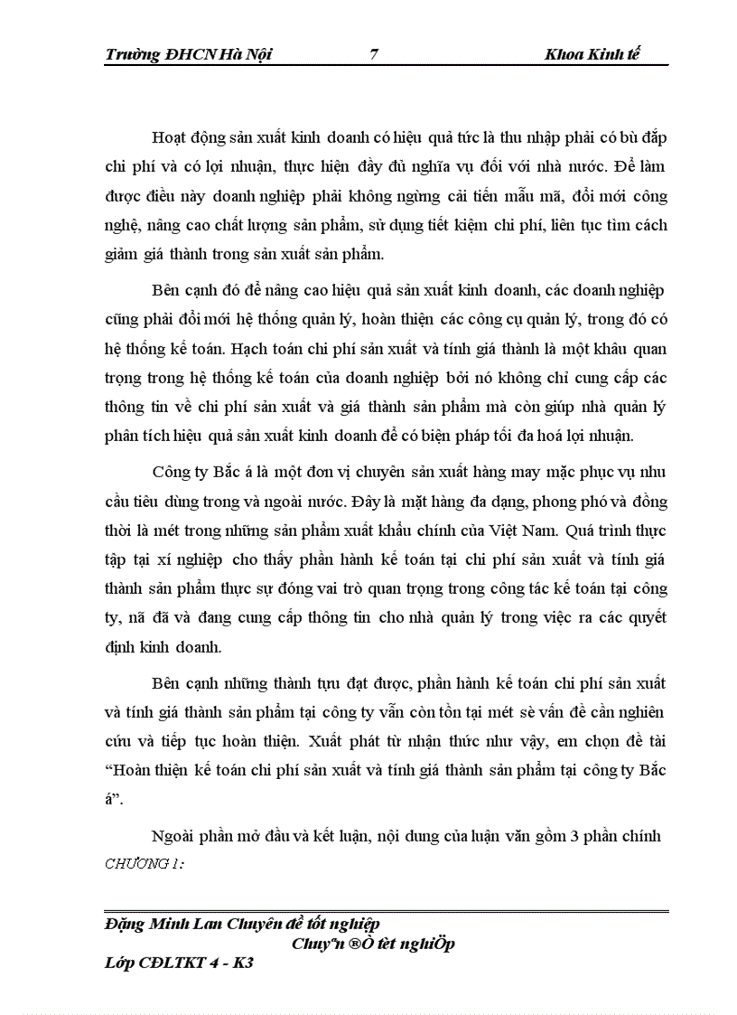 image for page Hoàn thiện kế toán chi phí sản xuất và tính giá thành sản phẩm tại công ty Bắc á