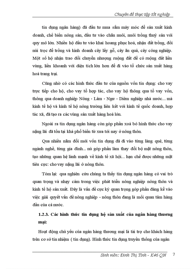 image for page Nâng cao chất lượng Tín dụng hộ sản xuất tại NHNo & PTNT Tỉnh Hà Tĩnh