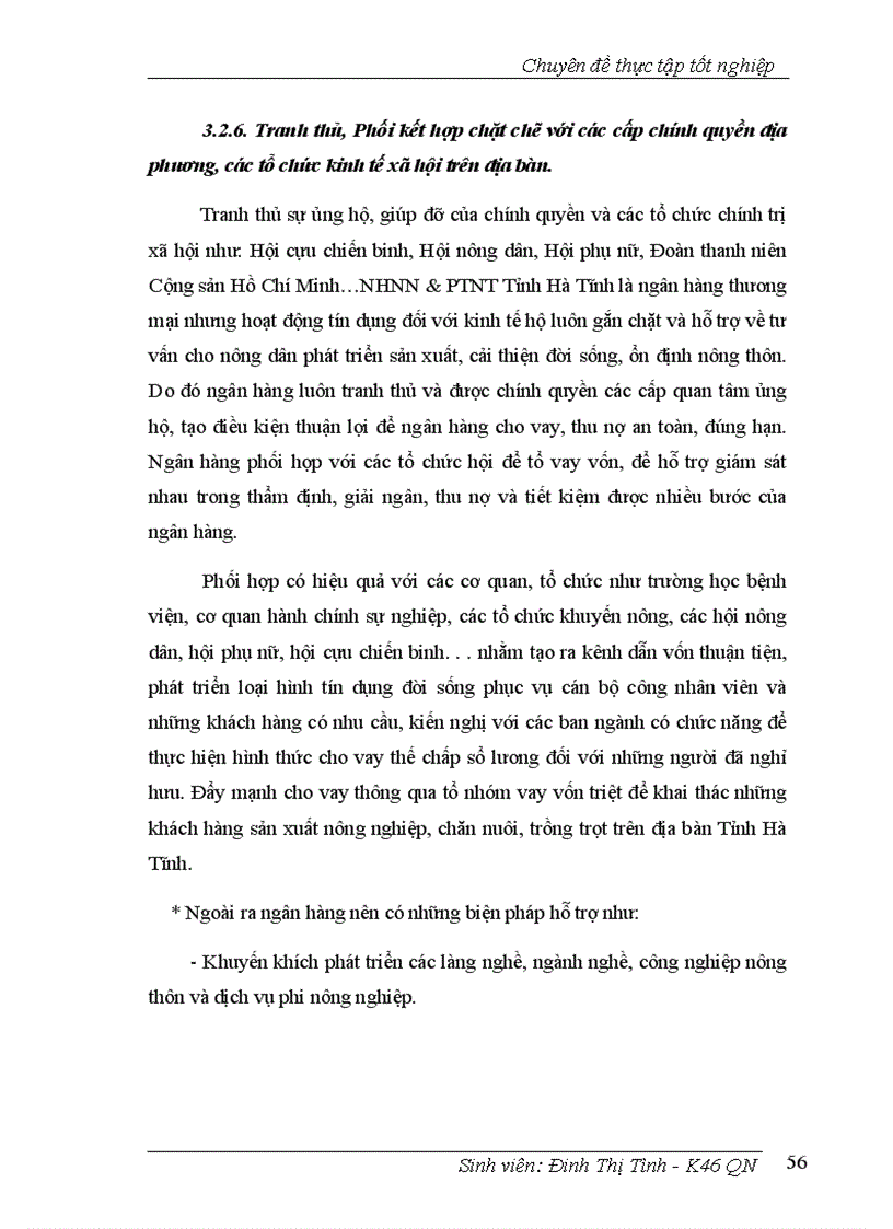 image for page Nâng cao chất lượng Tín dụng hộ sản xuất tại NHNo & PTNT Tỉnh Hà Tĩnh