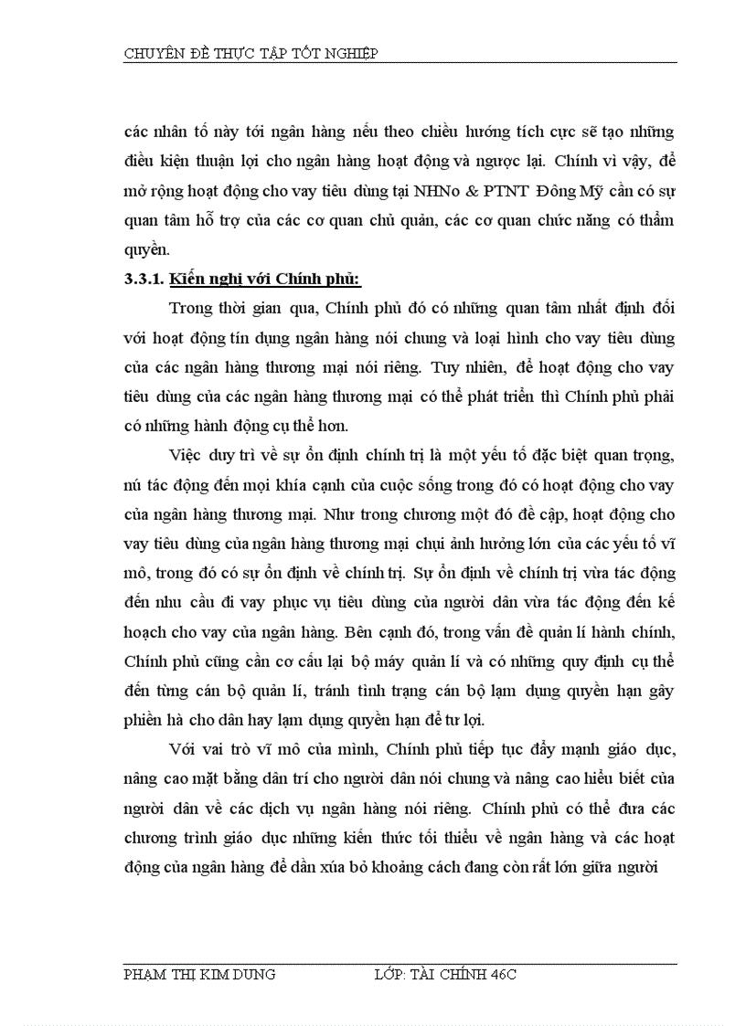 image for page Mở rộng cho vay tiêu dùng tại chi nhánh ngân hàng nông nghiệp và phát triển nông thôn Đông Mỹ