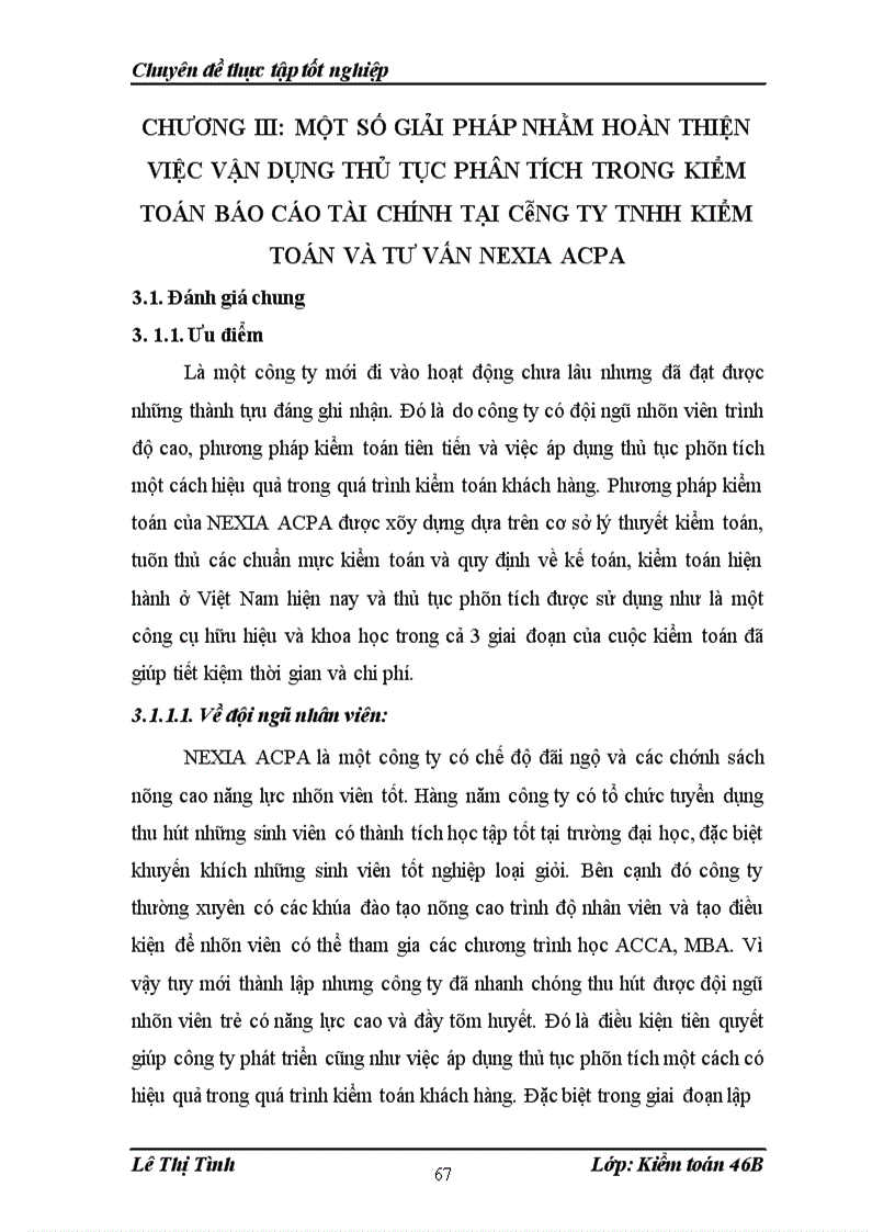 image for page Vận dụng thủ tục phân tích trong kiểm toán báo cáo tài chính tại Công ty TNHH Kiểm Toán và Tư Vấn NEXIA ACPA