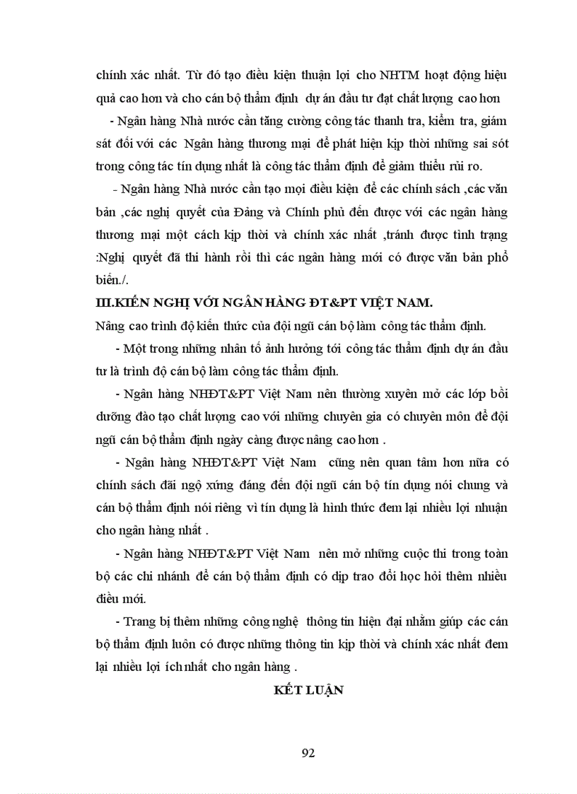 image for page Thẩm định dự án đầu tư của NHĐT & PT Hà Nội