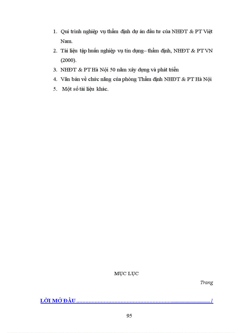 image for page Thẩm định dự án đầu tư của NHĐT & PT Hà Nội